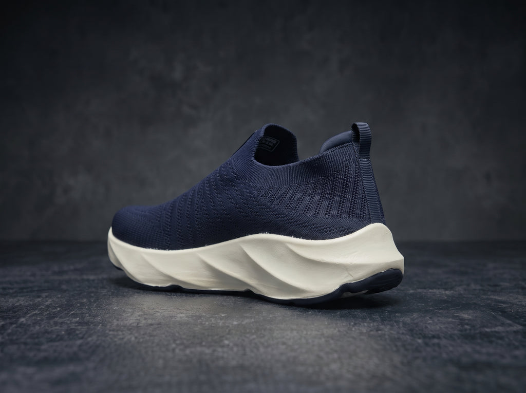 Navy Blue Slip-On Sneakers PL-212