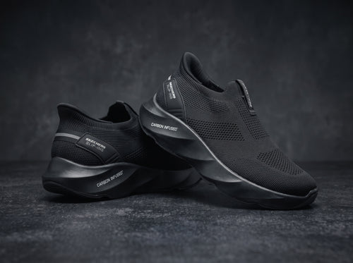 Full Black Slip-On Sneakers PL-213