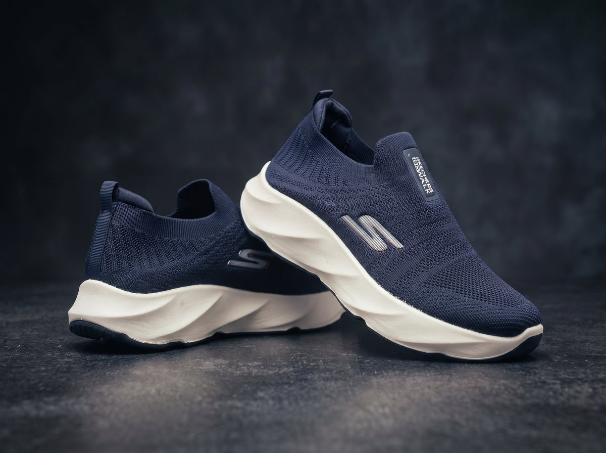 Navy Blue Slip-On Sneakers PL-212